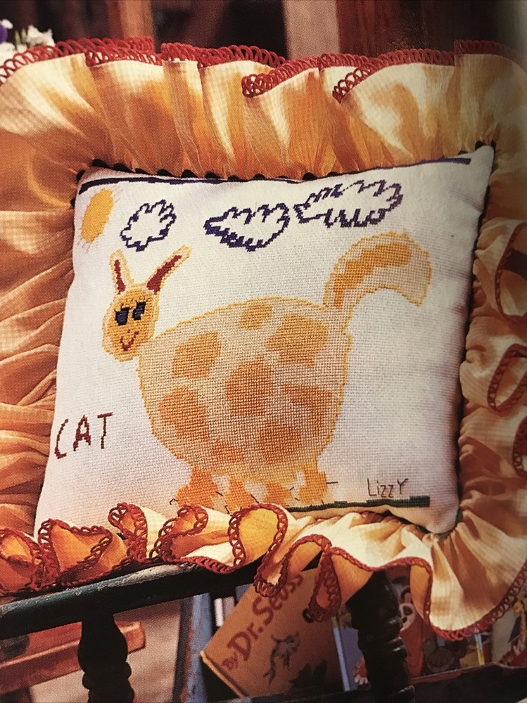 Lizzy's Cat Counted Crosstitch Pattern Child Kitten