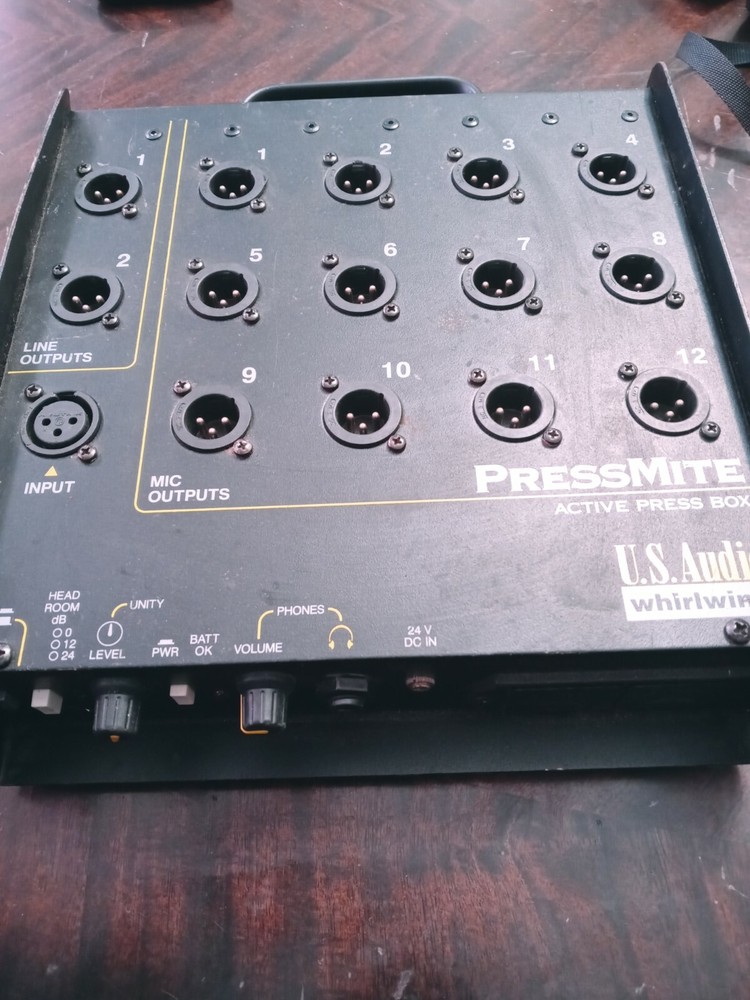 Whirlwind Pressmite Active Pressbox Distributes 2line level 12 Outputs w/adapter