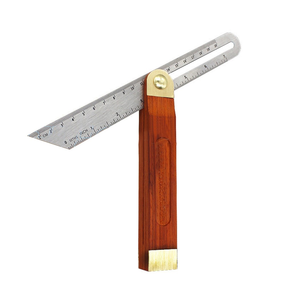 Woodworking T Bevel Horizontal Sliding Adjustable Angle Ruler Measurement Tool e