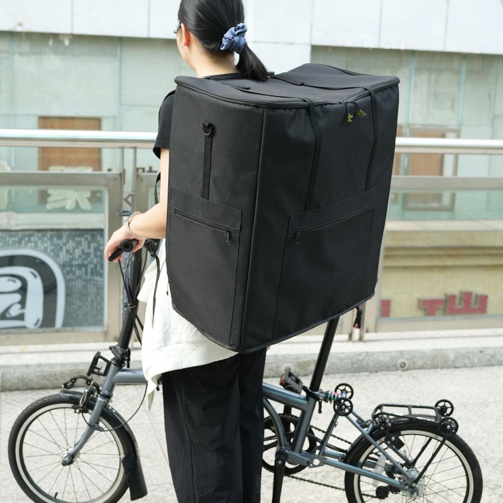 Folding Bike Carrying Backpack Premium Versatile Accessory Durability Practical