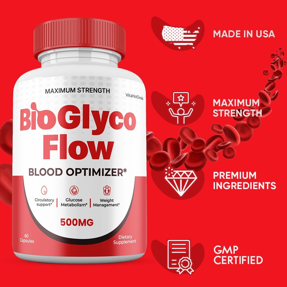 BioGlyco Flow Capsules, Max Strength, Bio Glyco Flow Supplement (2 pack)