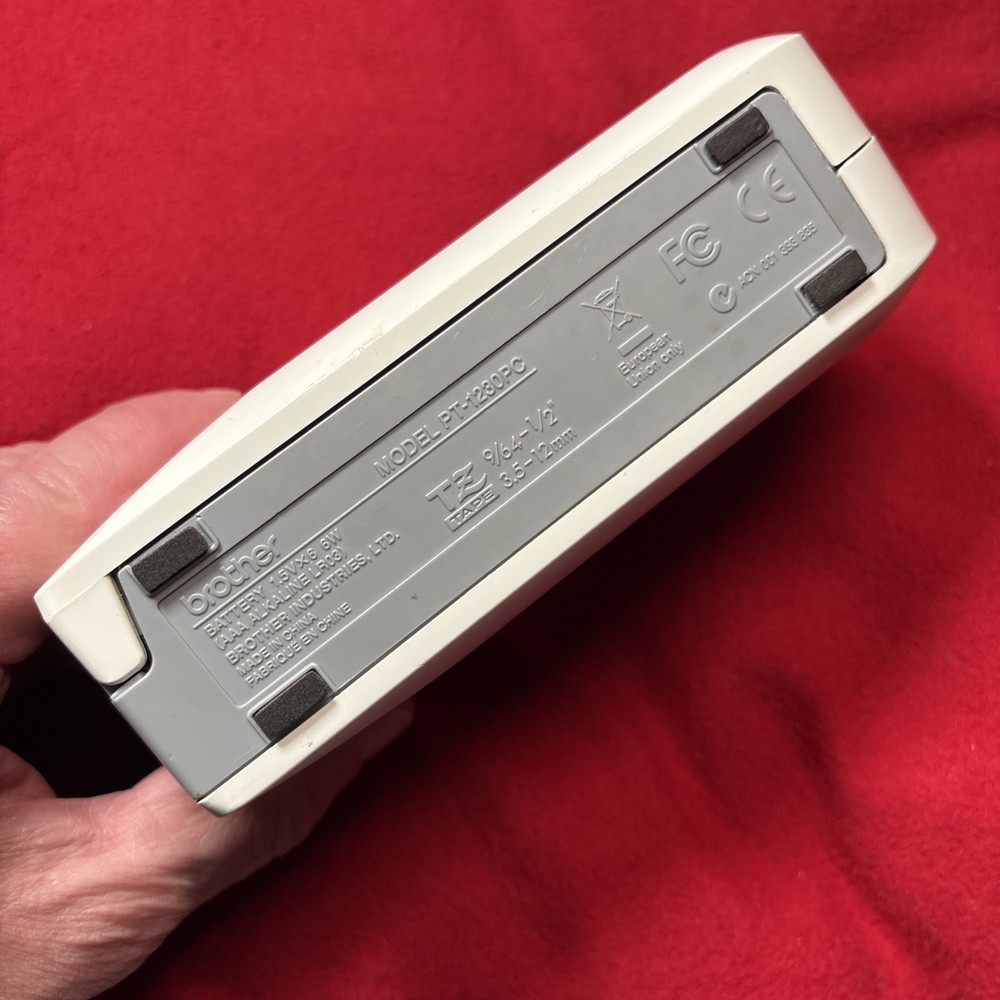 Brother P-Touch PT-1230PC PC-Connectable Label Maker With USB Tested