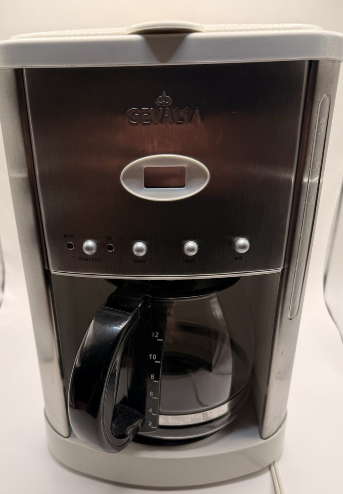 Gevalia XCC-12 Kaffe Programmable 12 cup Coffee Maker Stainless-tested