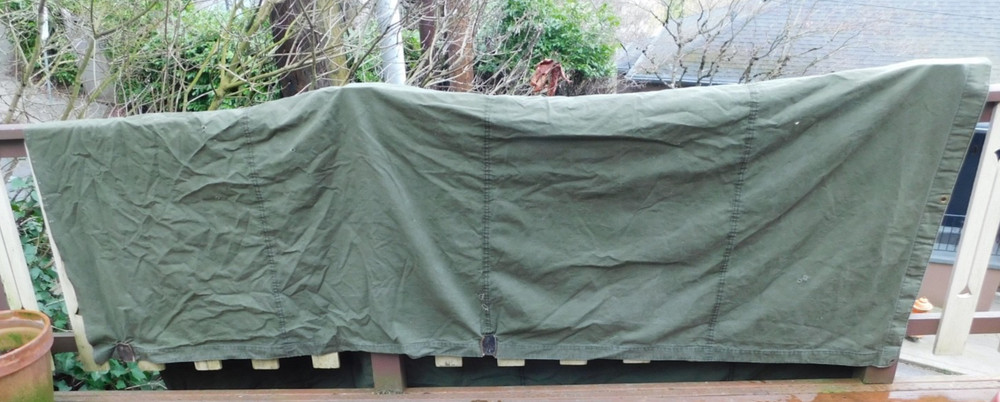 MILITARY SURPLUS 9 x 7 PLAIN CANVAS INTERIOR WALL US ARMY