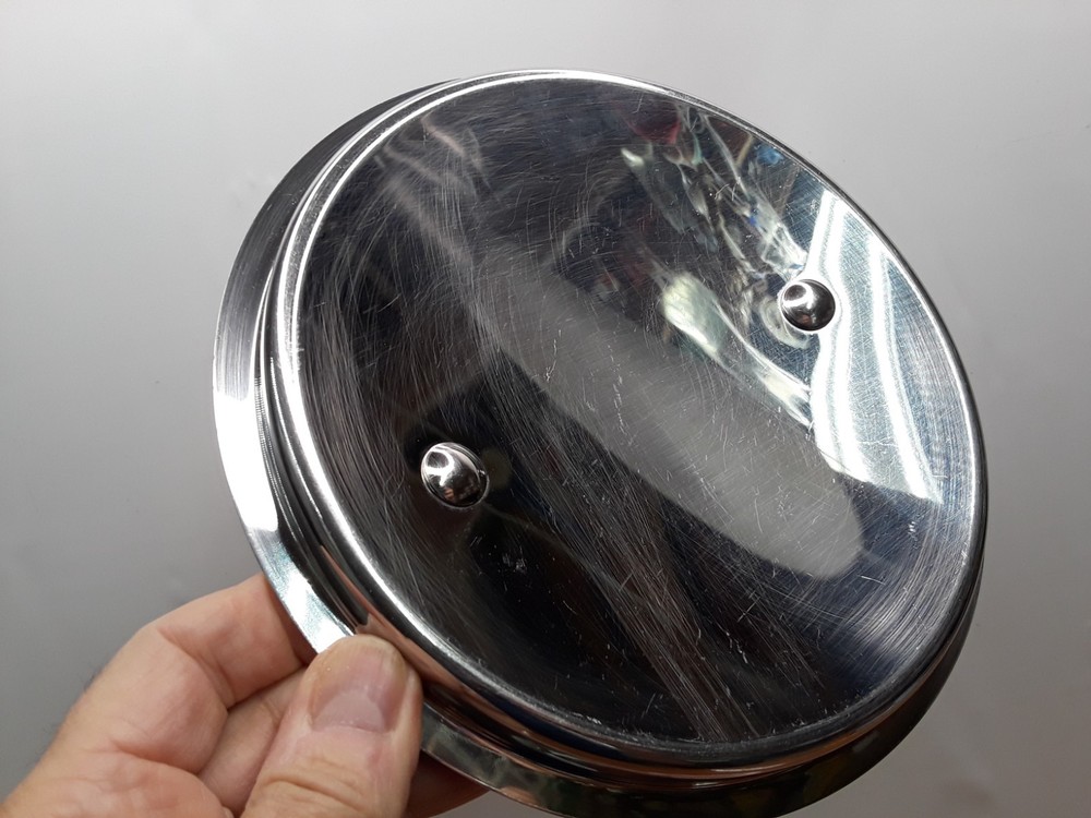 Staineless Steel Replacement Round Lid Medium Pots. Pre-owned.