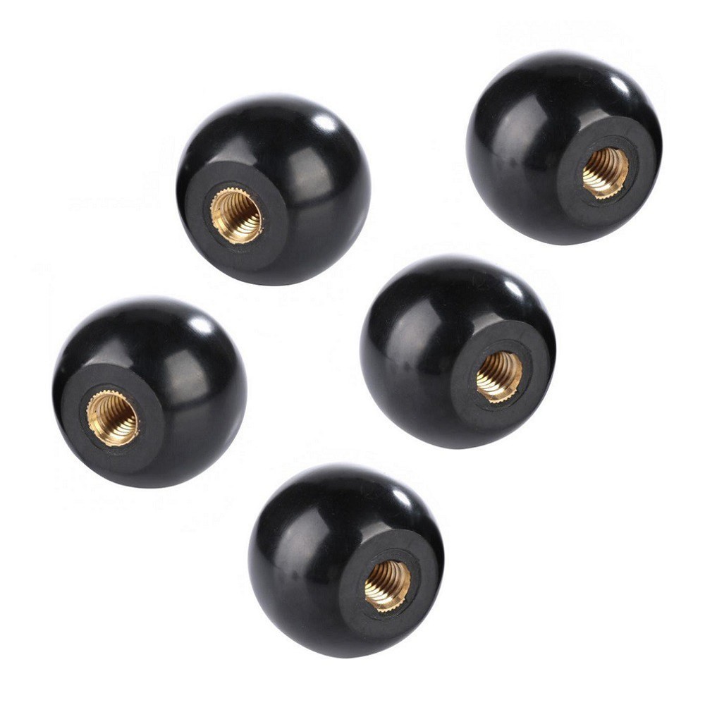 Bakelite Round Ball Lever Knobs 5Pcs for Easy Machine Tool Installation