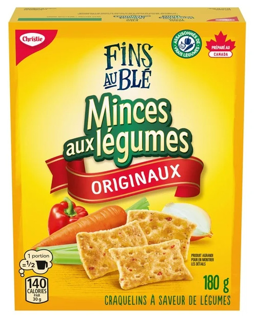 Wheat Thins Vegetable Thins Crackers, 180g (2 Pack)