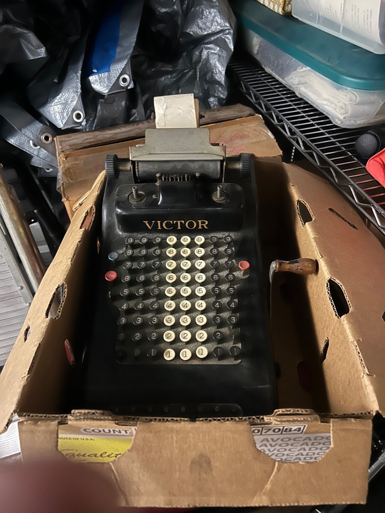 antique adding machine