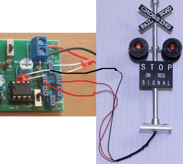 Crossing Flasher Circuit - Automatic operation