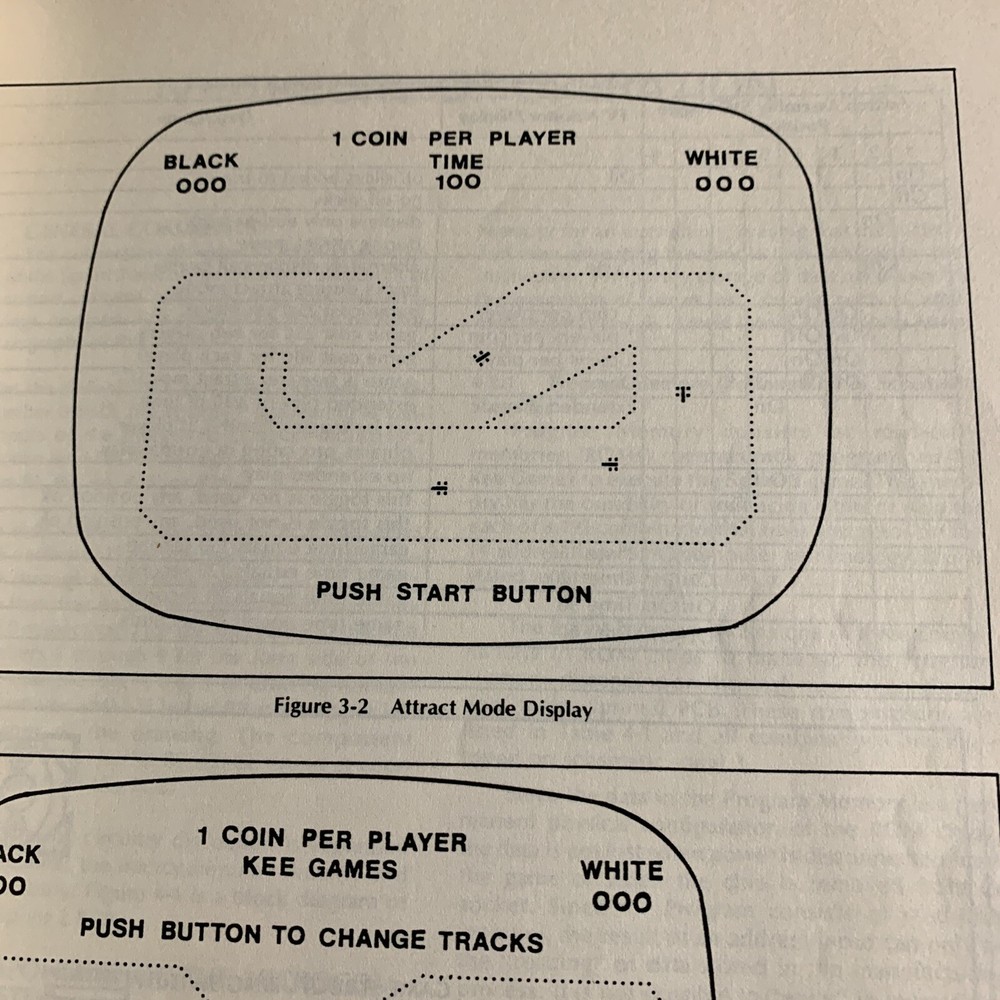 Missing Front Cover Original Atari Sprint 2 arcade video game manual