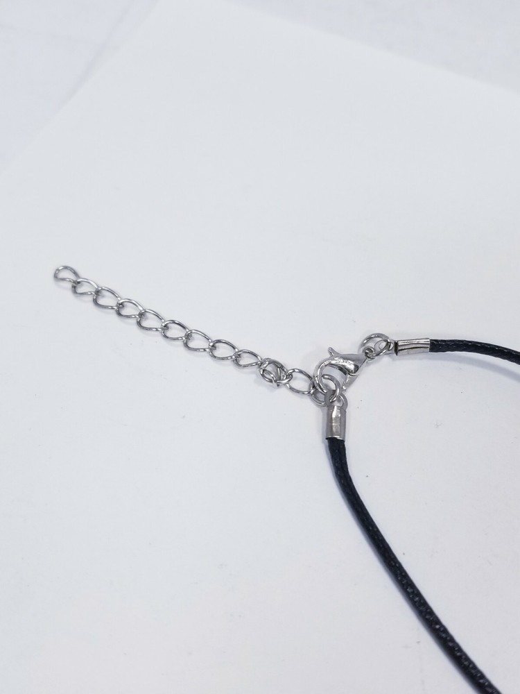 BLUE BEADED 2" WIRE TREE PENDANT 16" NECKLACE