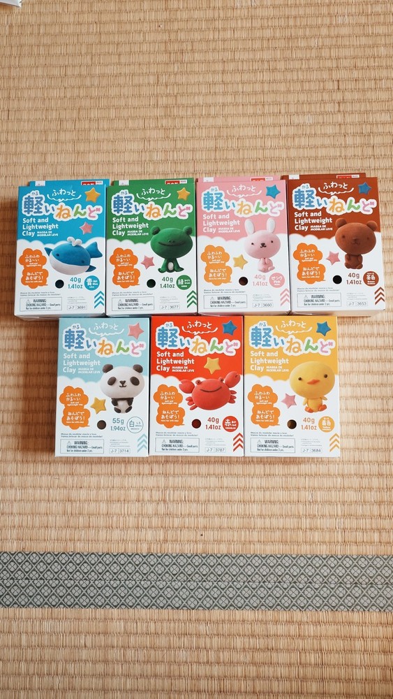 Daiso Soft Clay Light Weight for Craft Set