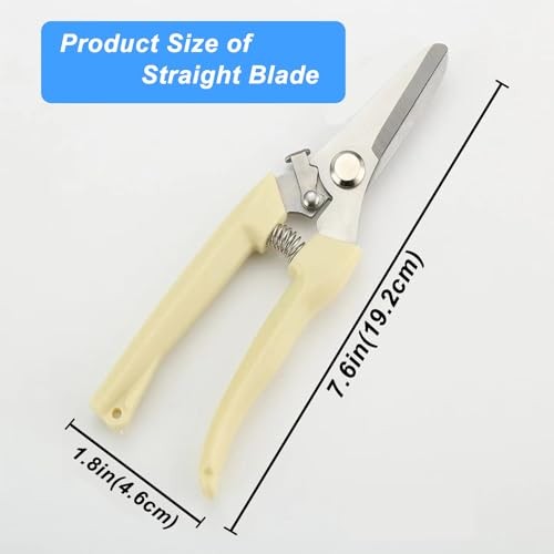 2Pcs Professional Pruning Shears (Include 1 Bypass Pruning Shears and 1