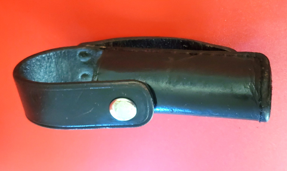 KROLL 6 FLASHLIGHT MACE BLACK LEATHER DUTY BELT HOLDER🌟