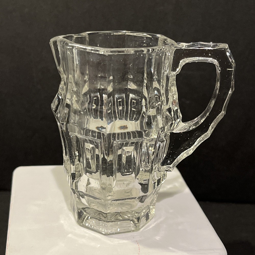 Pressed Glass Creamer Small Pitcher