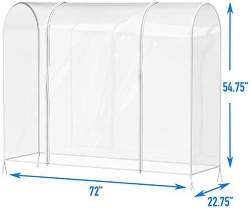 Clear Garment Rack Cover