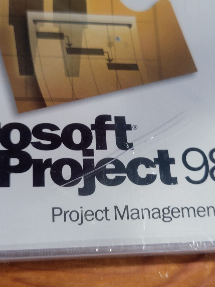 Microsoft Project 98 Project Management Software w/ CD Key - Sealed