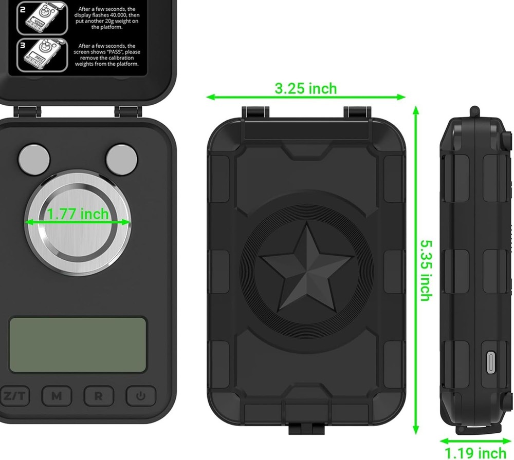 Versatile Milligram Scale with 3 Backlight Colors for Reloading and More