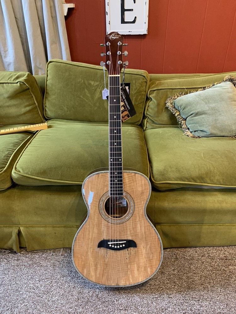 Oscar Schmidt Spalted Maple Folk Guitar