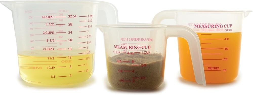 2 Plastic Measuring Cup, Multicolored