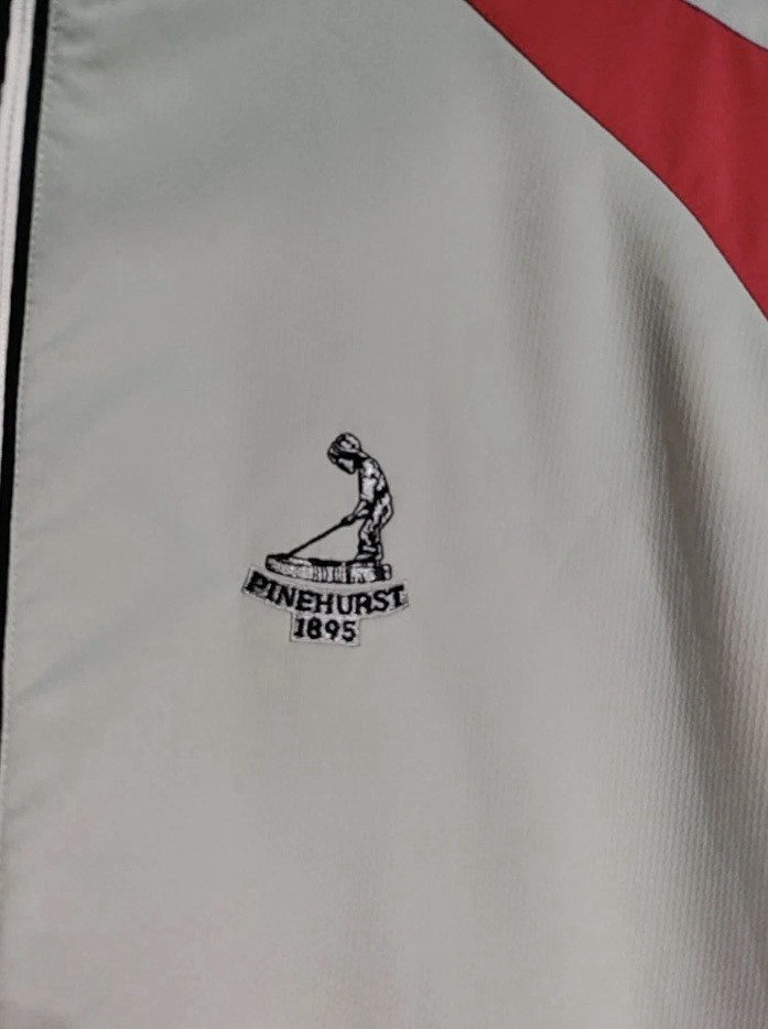 FootJoy Pinehurst Golf Pullover Quarter Zip Large Gray/Red