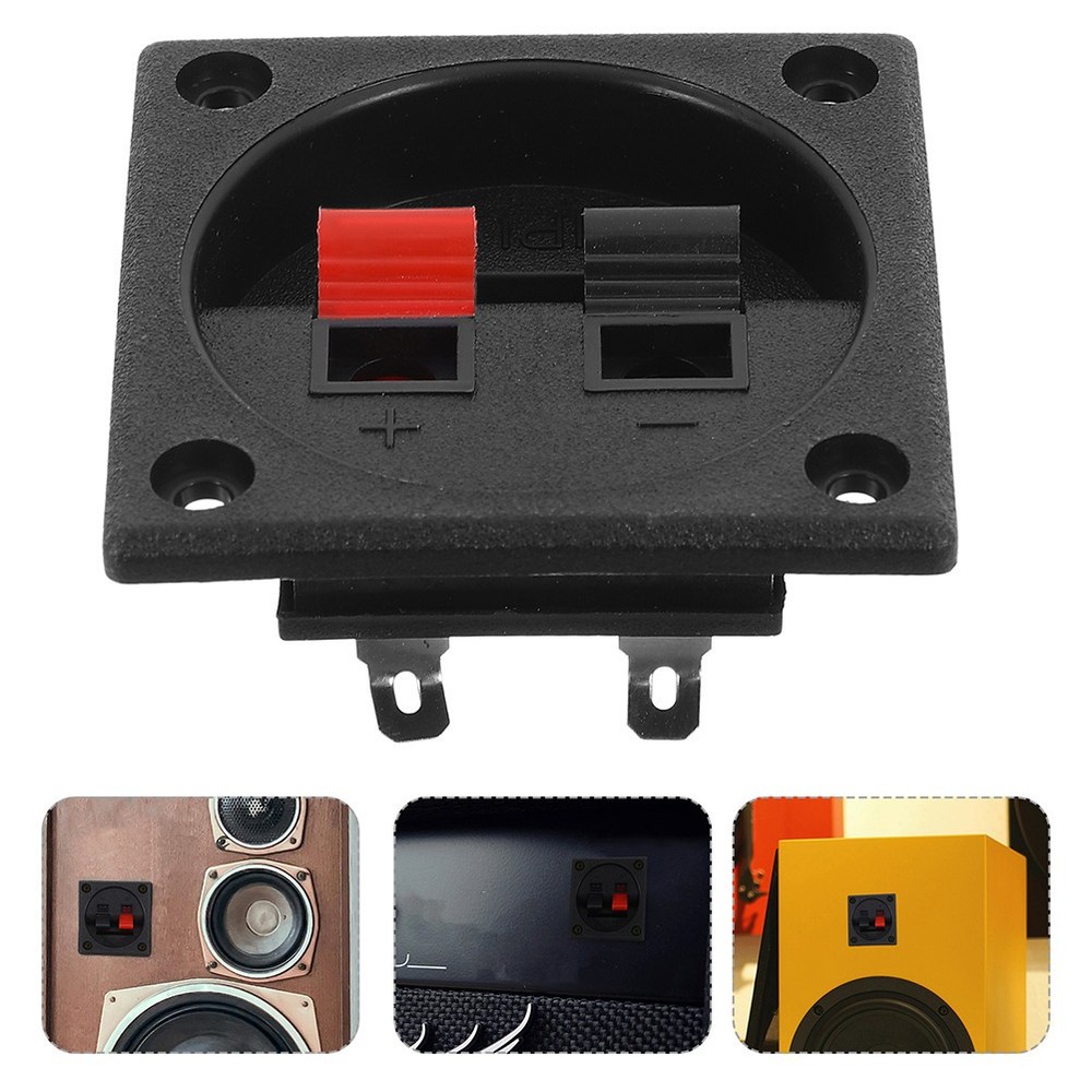 2 PCS Subwoofer Box Speaker Terminal Plates Binding Post Car Accessory