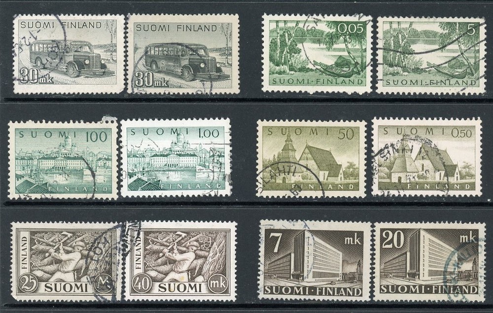 FINLAND  2 different each / 23-1-1e /