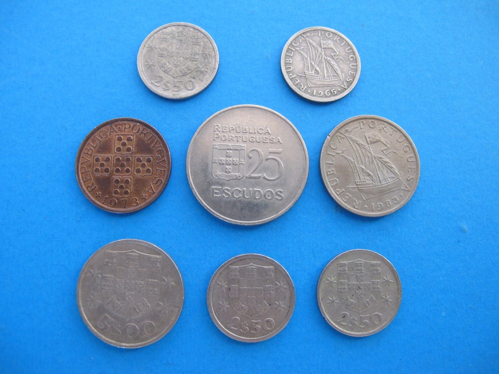 8 Portugal Coins