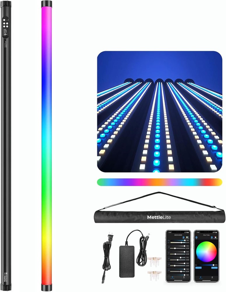 RGB Tube Light Video Lighting App Controlled