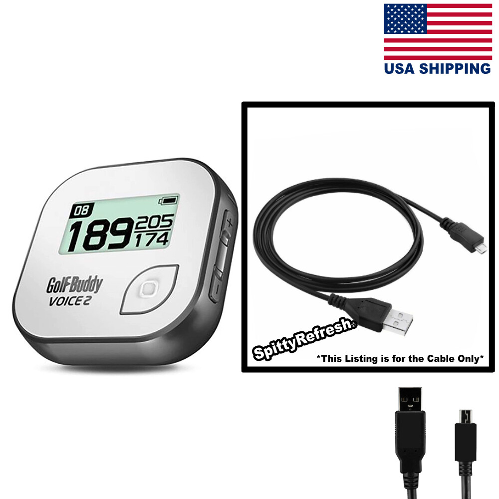GolfBuddy Voice 2 Golf GPS Rangefinder USB Cable Transfer Charger Replacement