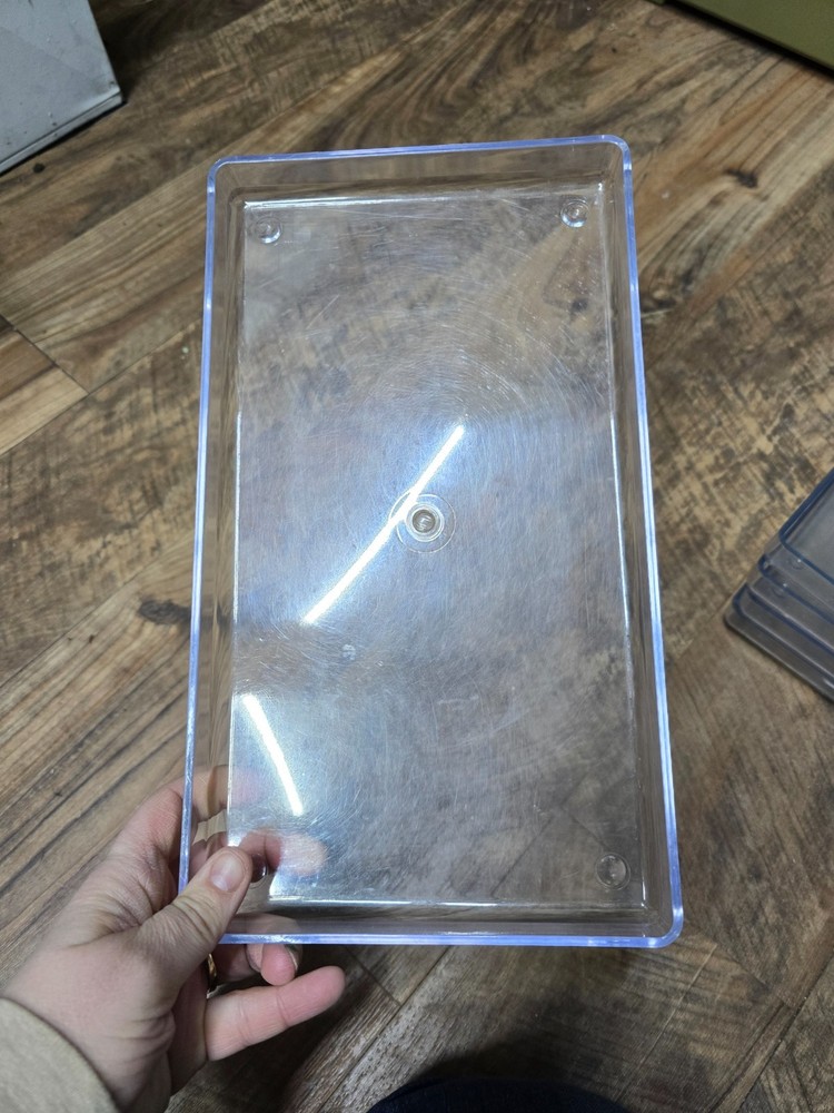 acrylic tray, 12"×7"×1"