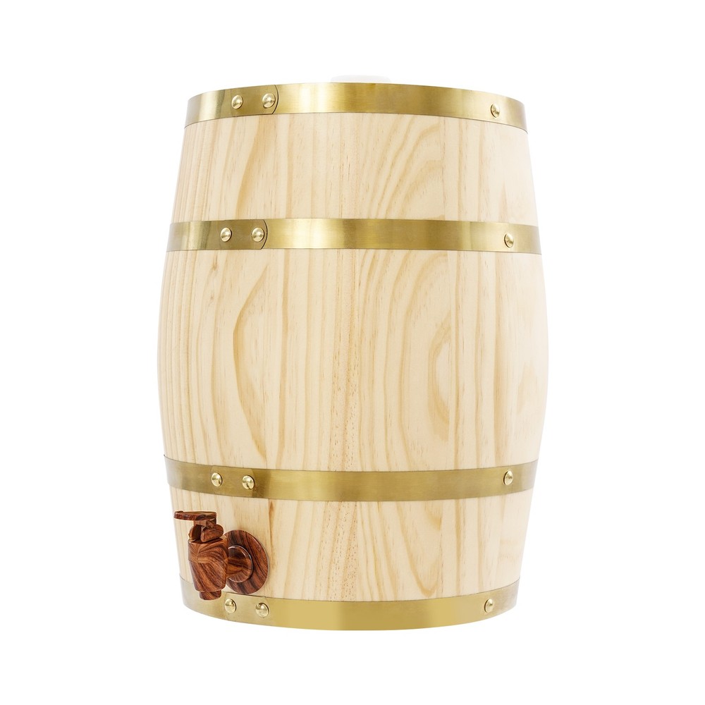 10L Barrel Cask Wooden Storage Wine Brandy Whiskey Beer Dispenser Barrel