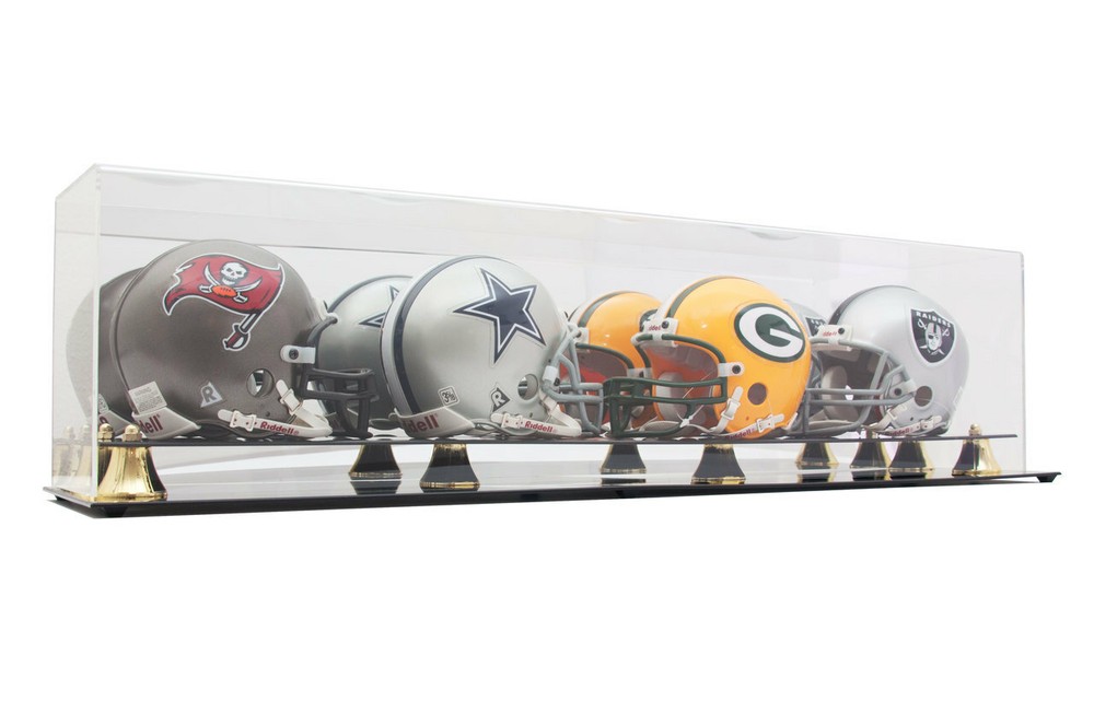 DELUXE ACRYLIC FOUR MINI HELMET DISPLAY CASE