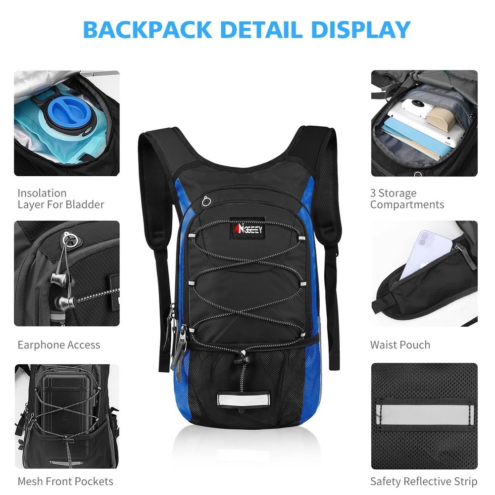 Hydration Pack, Insulated Hydration Backpack with 2L Hydration Bladder, Hikin...