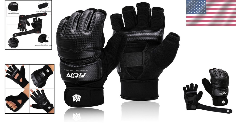 Multi-Purpose Training Gloves - Comfortable Boxing Half Mitts for Optimal Grip