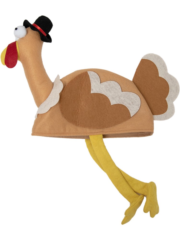 Plush Pilgrim Turkey Thanksgiving Hat Costume Accessory