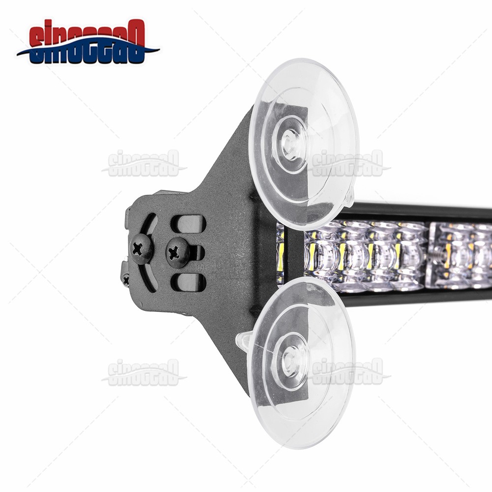 Emergency Hazard Warning Strobe Traffic Advisor Light Bar 48 LEDs Amber White