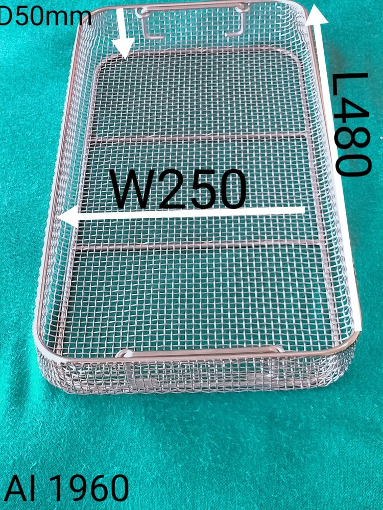 Sterilization Wire Mesh Tray Basket Surgical Autoclave Holding Instruments Lab
