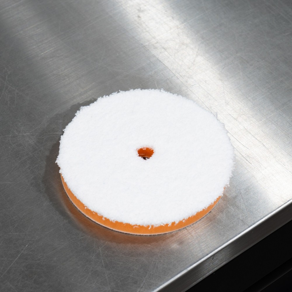 The Clean Garage Orange Microfiber One Step Pad | For 5" Backing Plate