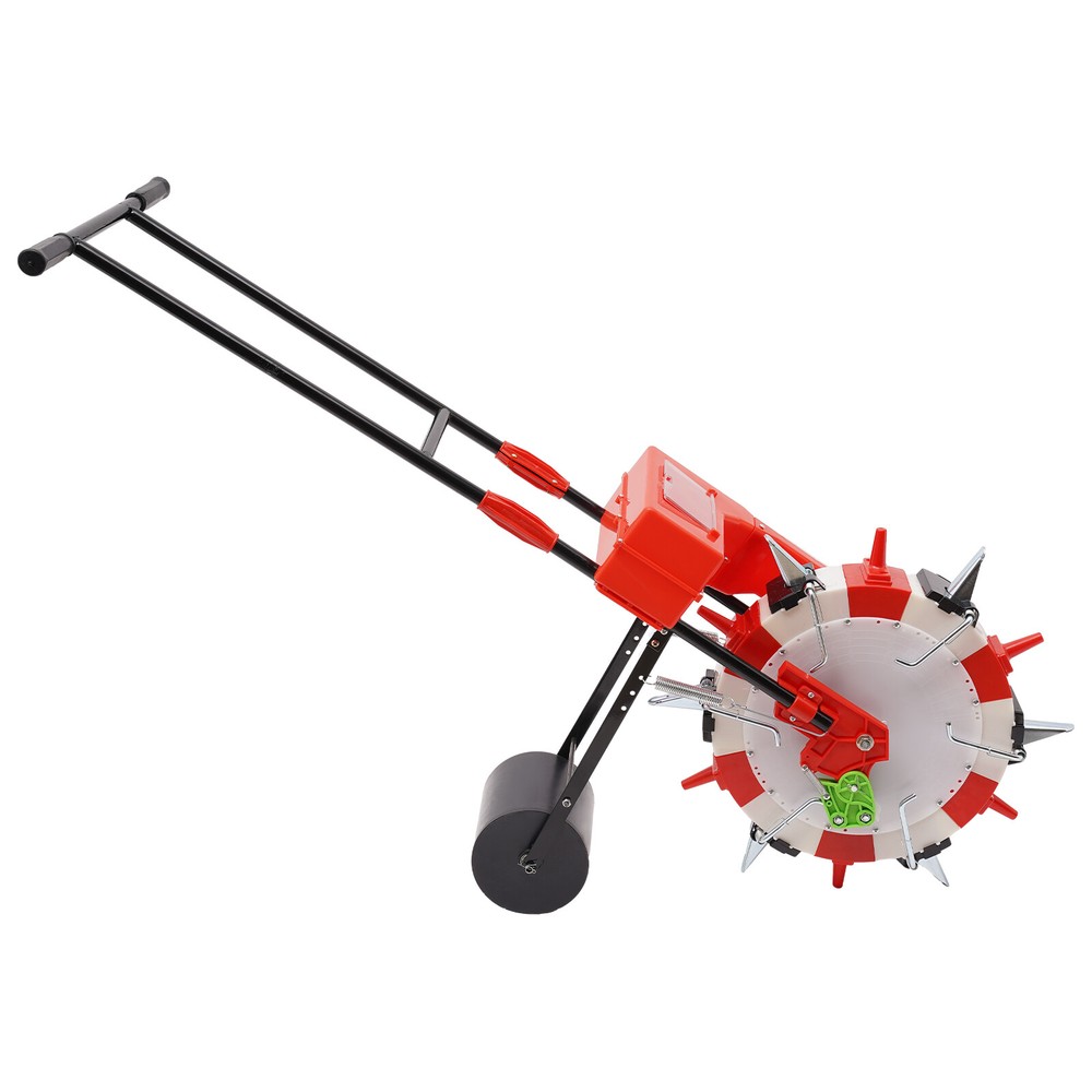 6-Nozzles Manual Seeding Machine Metal Precision Hand-push Effort-saving Seeder