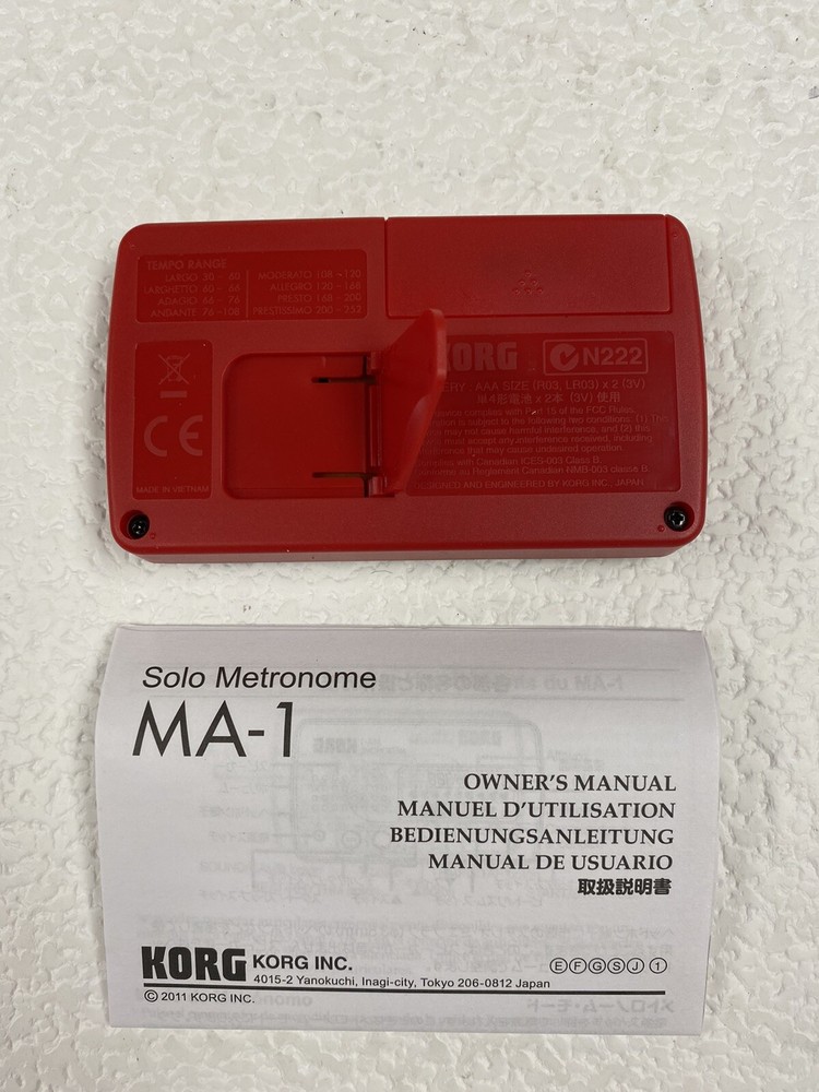 KORG SOLO METRONOME MA-1