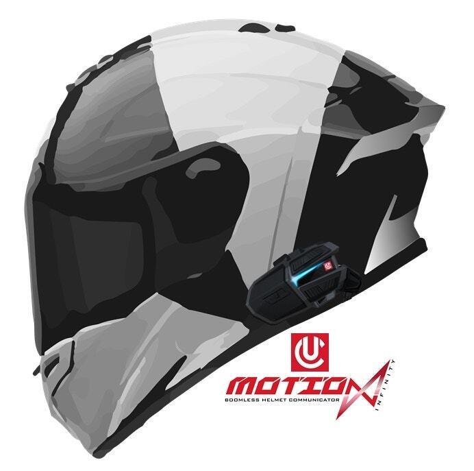 Uclear 180510 Digital Motion Infinity Single Helmet Rider Communication System