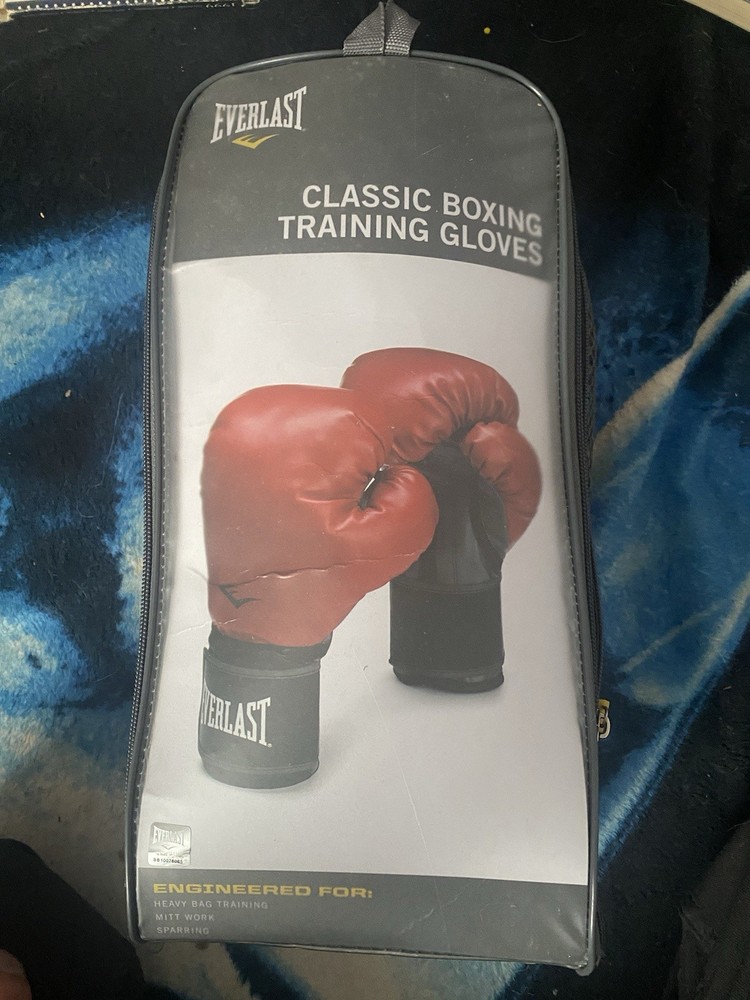 Everlast Classic Boxing Training Gloves Red Black Gray