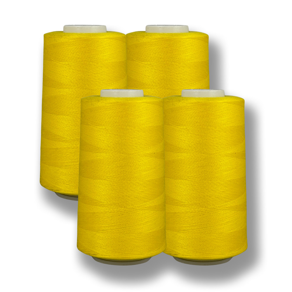 4 Pack of 5000 Yard Spools, Sewing Thread, All Purpose, 100% Polyester