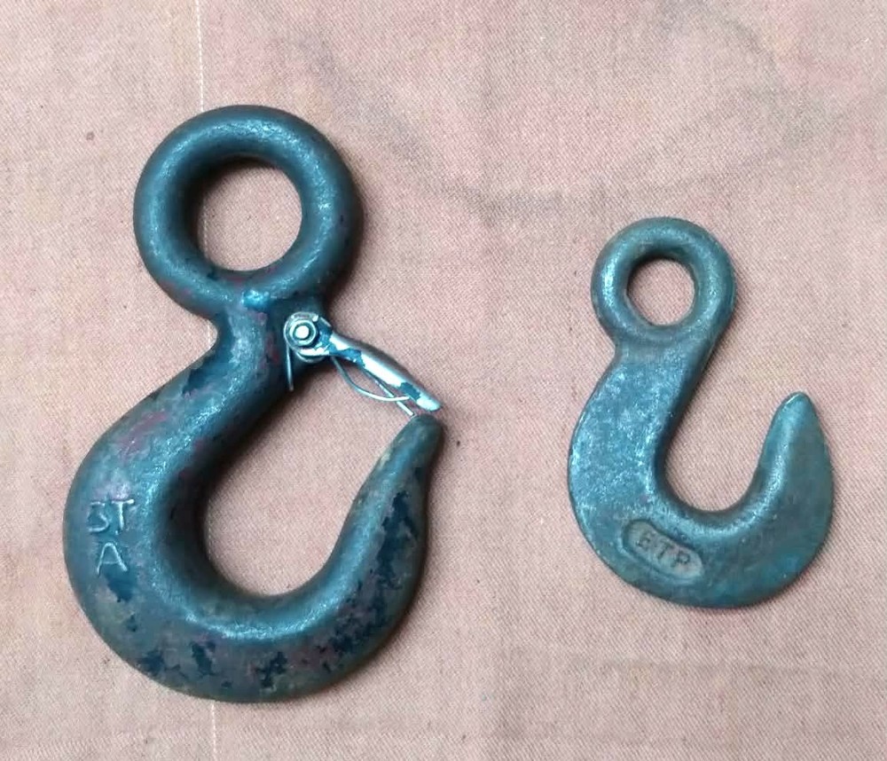 Two Vintage Industrial Hooks