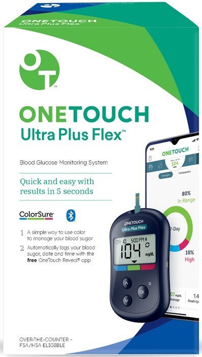 ONE TOUCH ULTRA PLUS FLEX BLOOD GLUCOSE METER