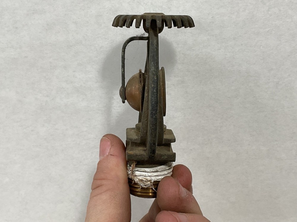 Vintage 1950 ceiling hanging fire sprinkler (Sold by E.a)
