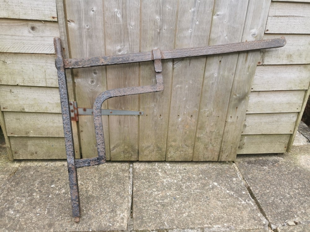 Antique Cast Iron Fire Crane