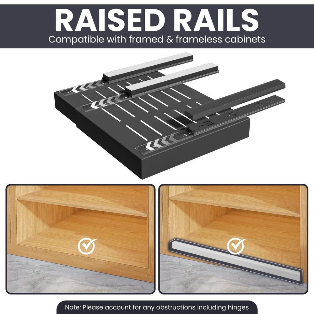 Pull Out Cabinet Organizer – Adjustable Sliding Shelf Inserts for Cabinets