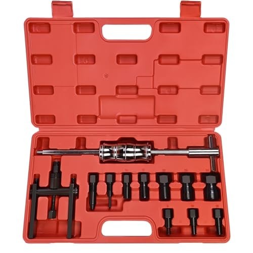 12pcs Motorcycle Bearing Puller Kit, Slide Hammer Tool Set, Inner Bearing Remove